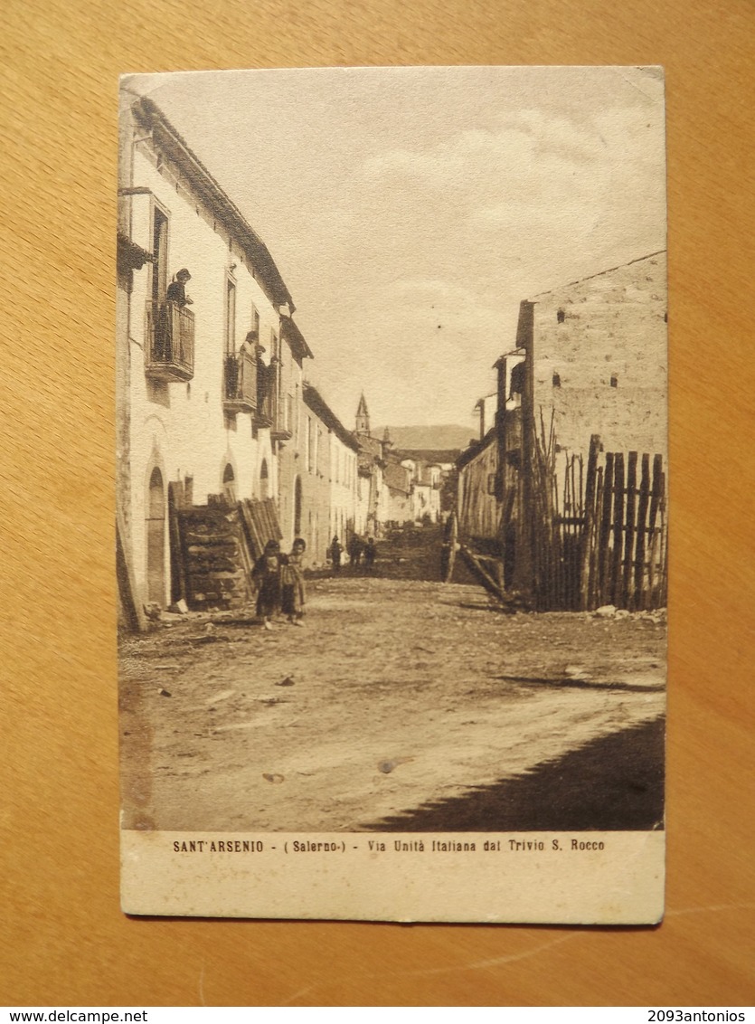 Q529  CARTOLINA  Di  S. ARSENIO SALERNO  VIAGGIATA - Cava De' Tirreni