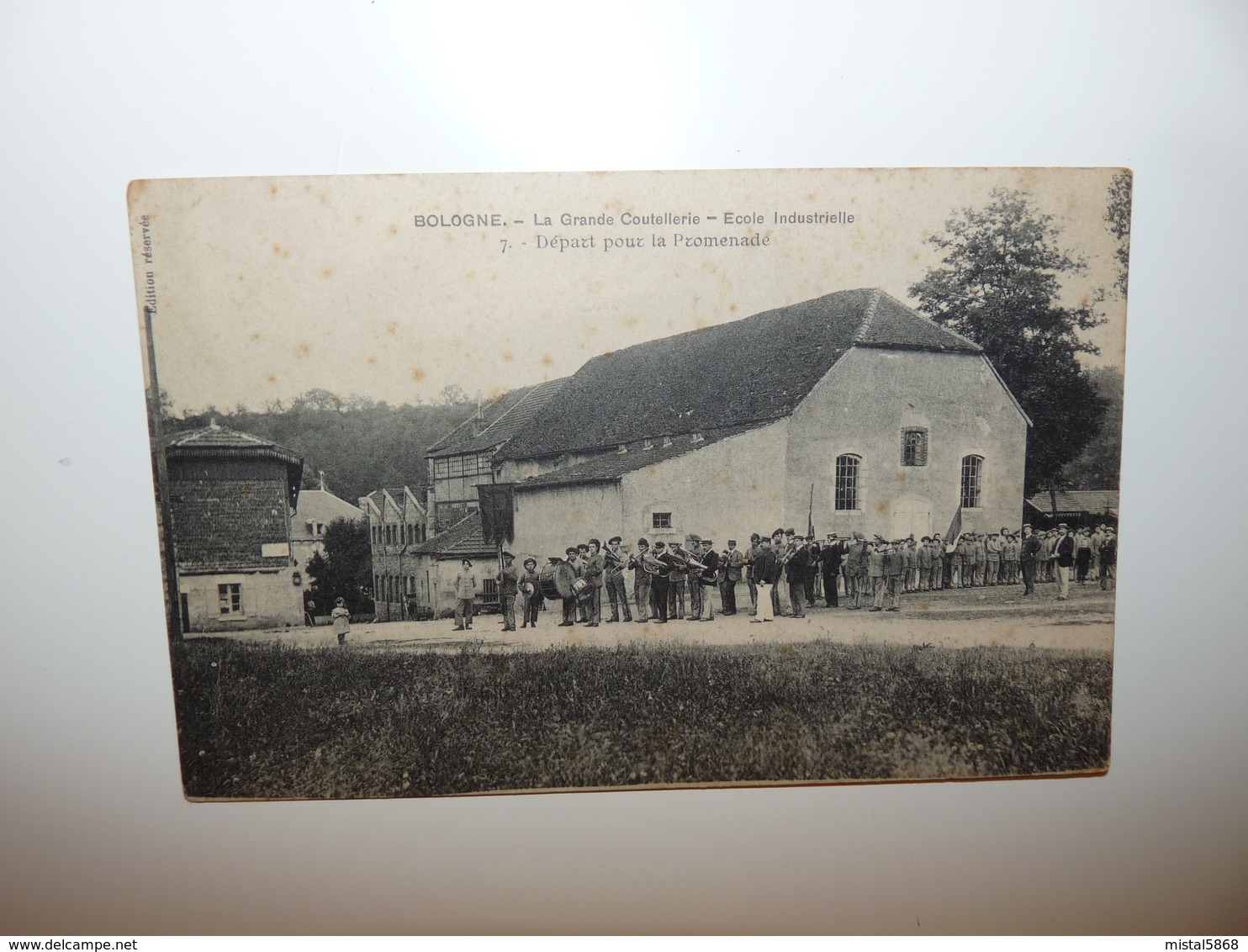 HAUTE MARNE BOLOGNE LA GRANDE COUTELLERIE ECOLE INDUSTRIELLE DEPART POUR LA PROMENADE - Autres & Non Classés