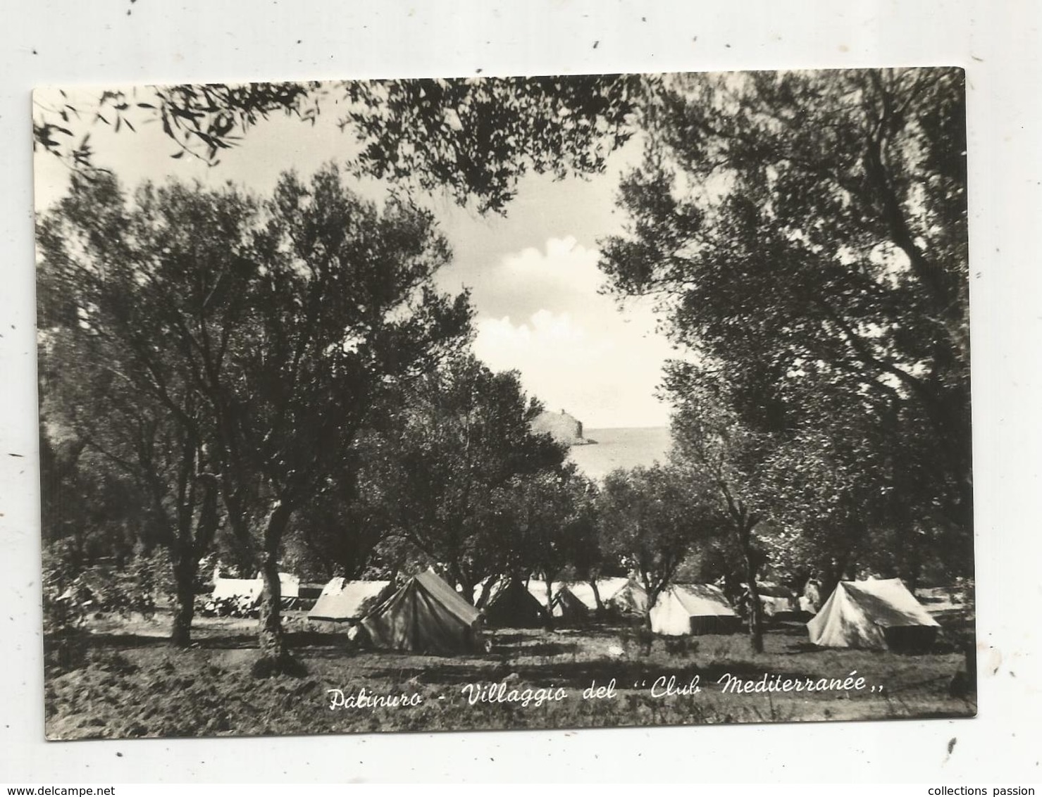 Cp, ITALIE , PALINURO , Villaggio Del CLUB MEDITERRANEE ,  écrite 1956 - Salerno