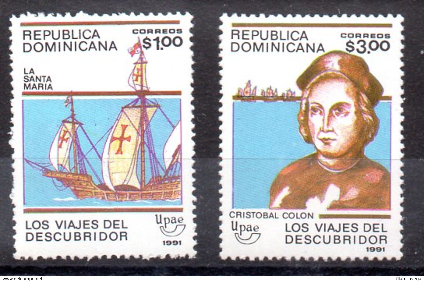 República Dominicana Serie Completa N ºYvert 1088A/88B ** BARCOS (SHIPS) Valor Catálogo 10.0€ - República Dominicana