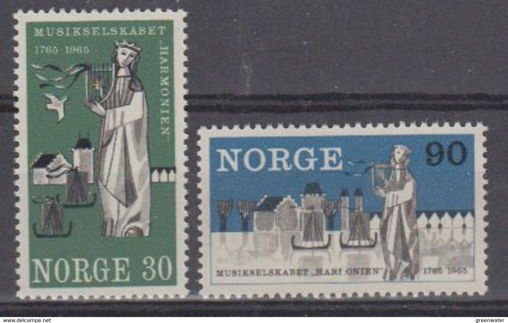 Norway 1965 Musikvereinigung "Harmonien" 2v ** Mnh (45306A) - Ongebruikt