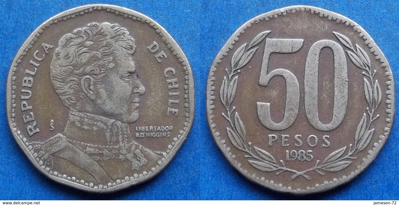 CHILE - 50 Pesos 1985 KM# 219.1 Monetary Reform (1975) America - Edelweiss Coins - Chile