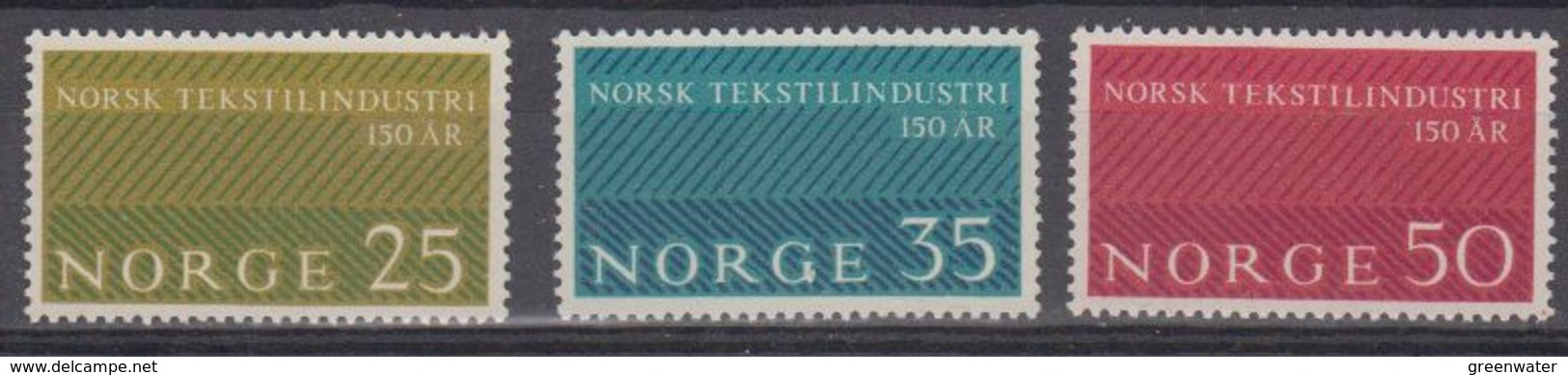 Norway 1963 Norwegische Textilindustrie 3v ** Mnh (45306C) - Ongebruikt