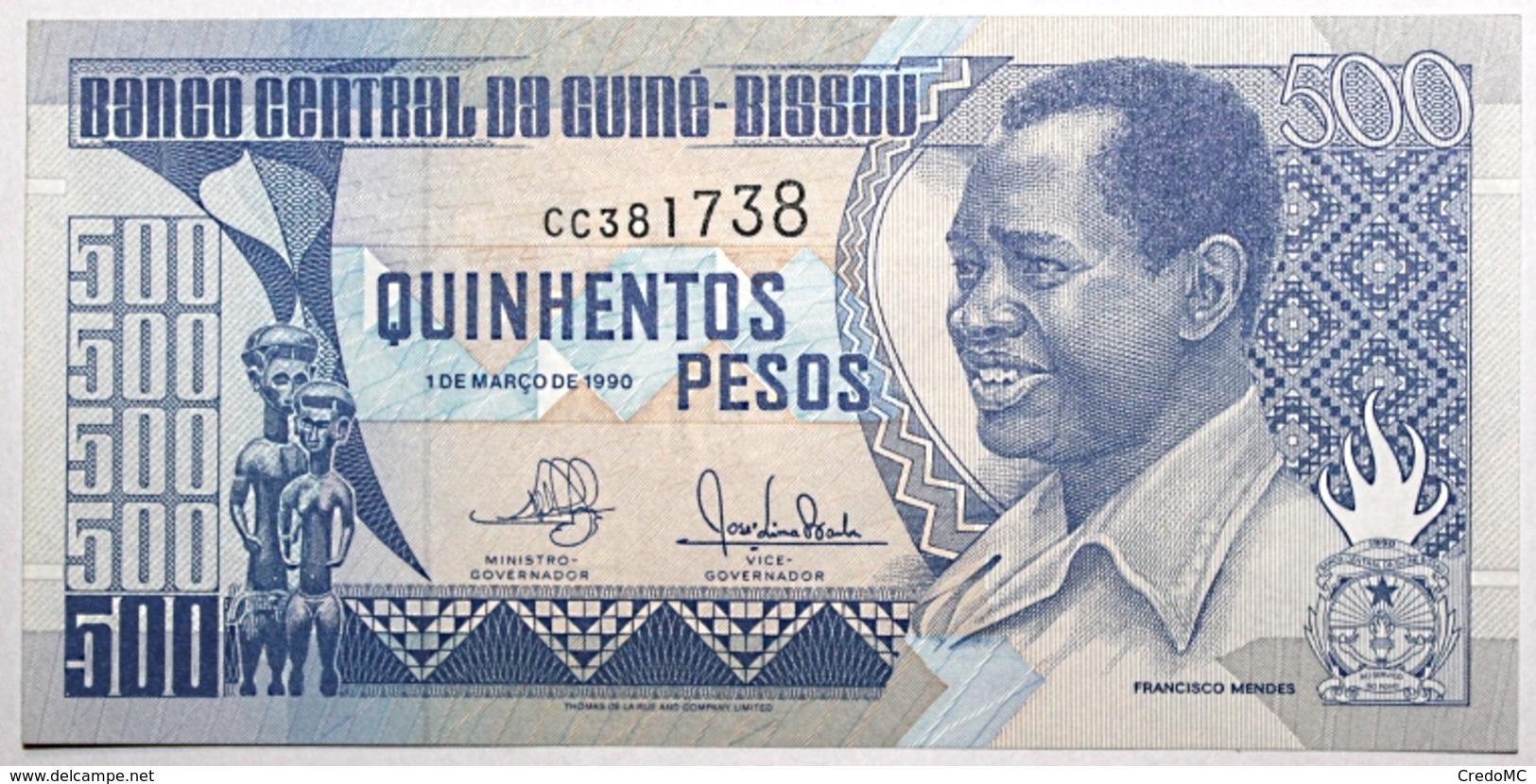 Guinée-Bissau - 500 Pesos - 1990 - PICK 12 - NEUF - Guinee-Bissau
