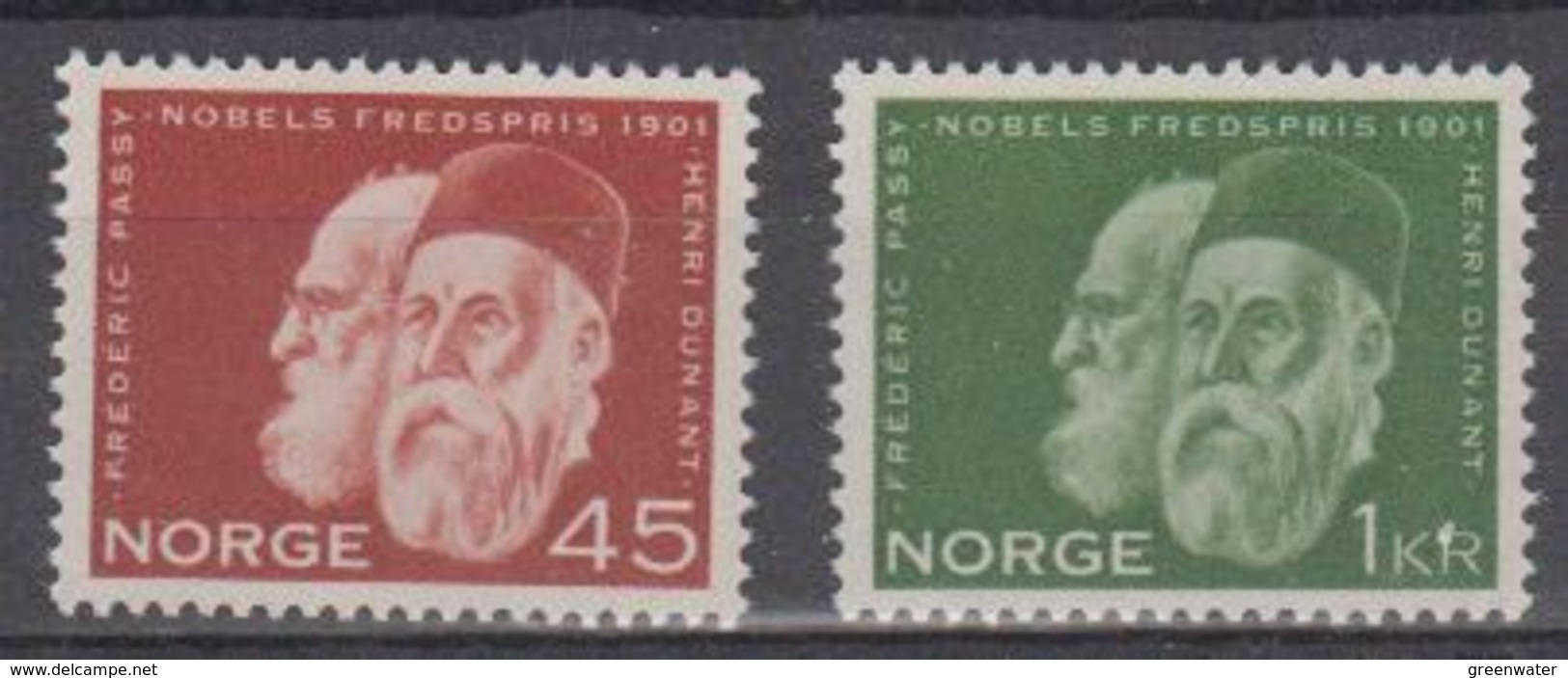 Norway 1961 Nobelpries 2v ** Mnh (45306E) - Unused Stamps