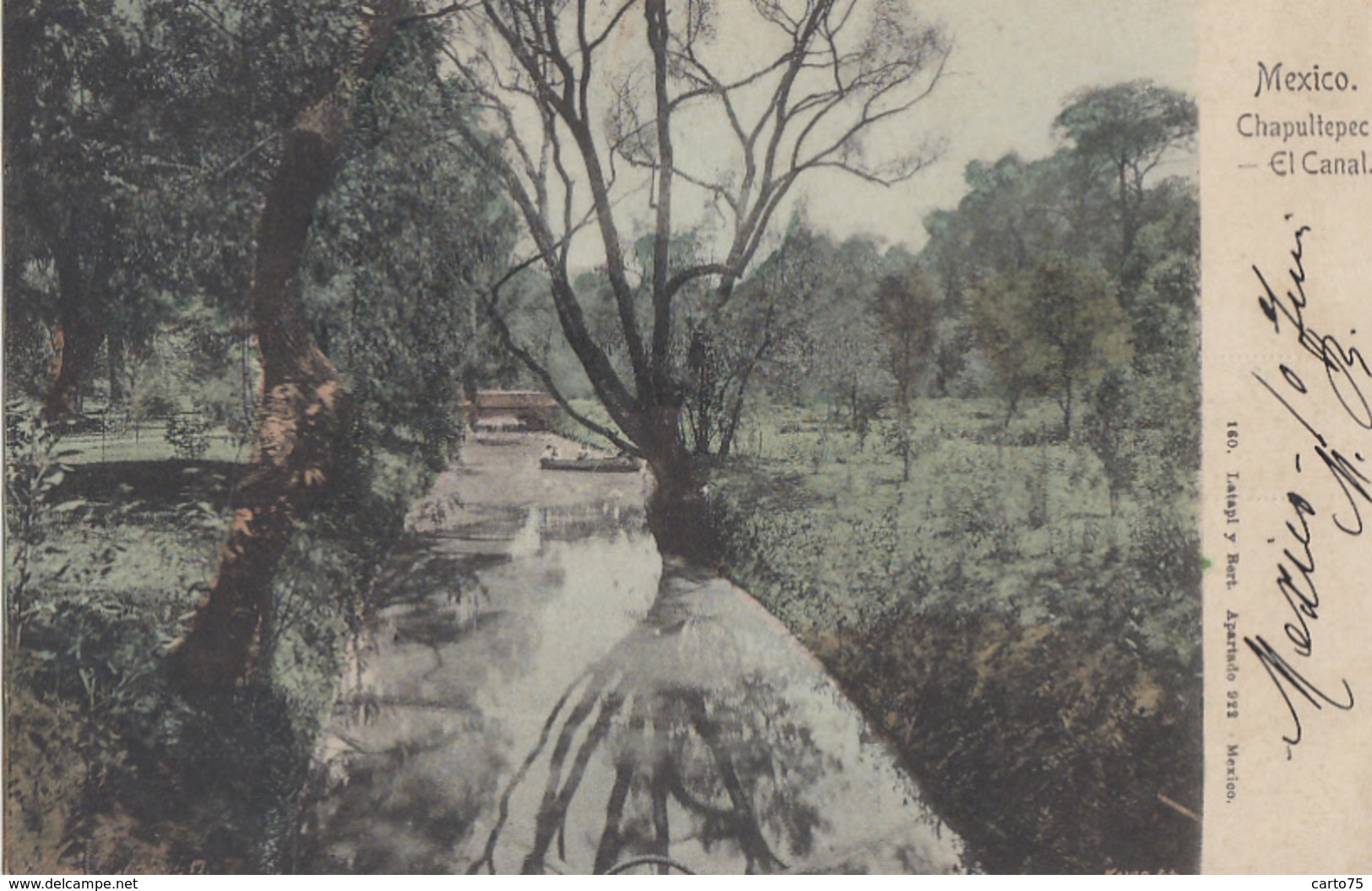 Amérique - Mexique Mexico - El Canal En Chapultepec - 1908 - México