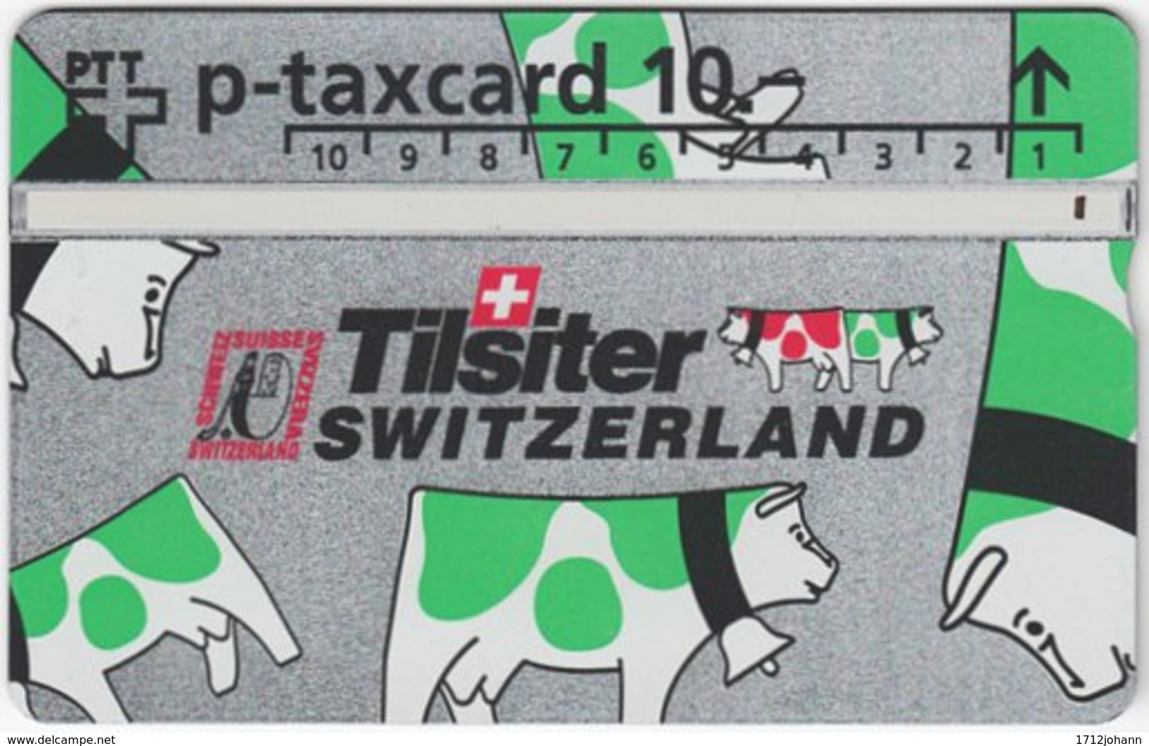 SWITZERLAND C-653 Hologram Private - Cartoon, Animal, Cow - 406L - Used - Schweiz