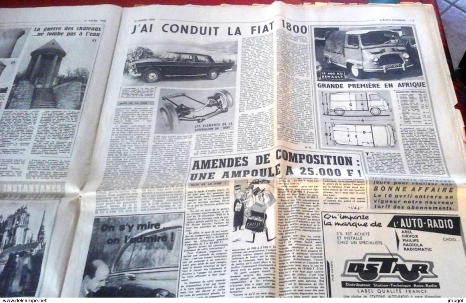 L'Auto Journal N°218 Mars 1959 Essai Renault Dauphine 1959 Boîte à Savon Bellème Pétrole Sahara Royan Rimini - Auto