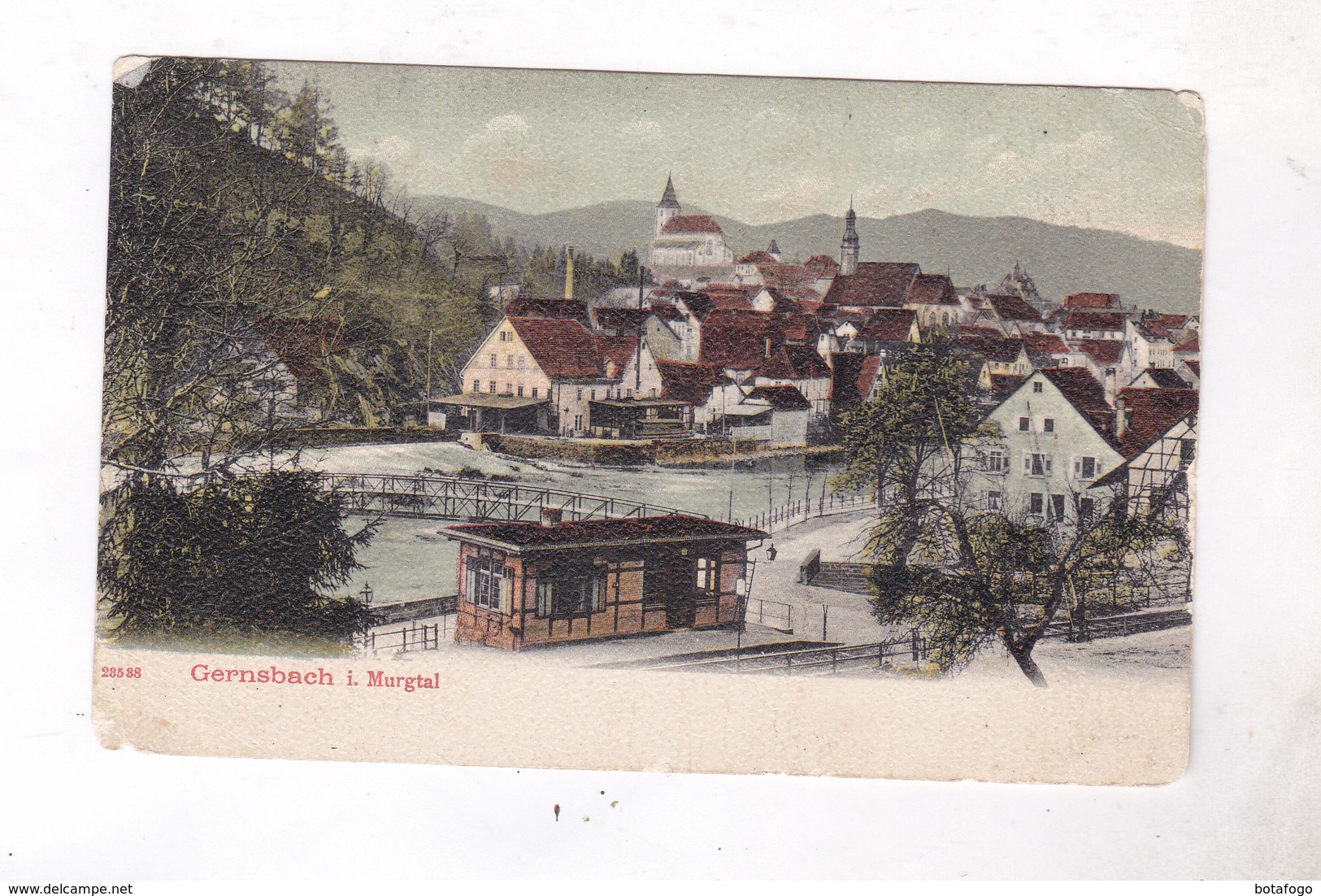 CPA  GERNSBACH En 1909! (voir Timbre) - Gernsbach