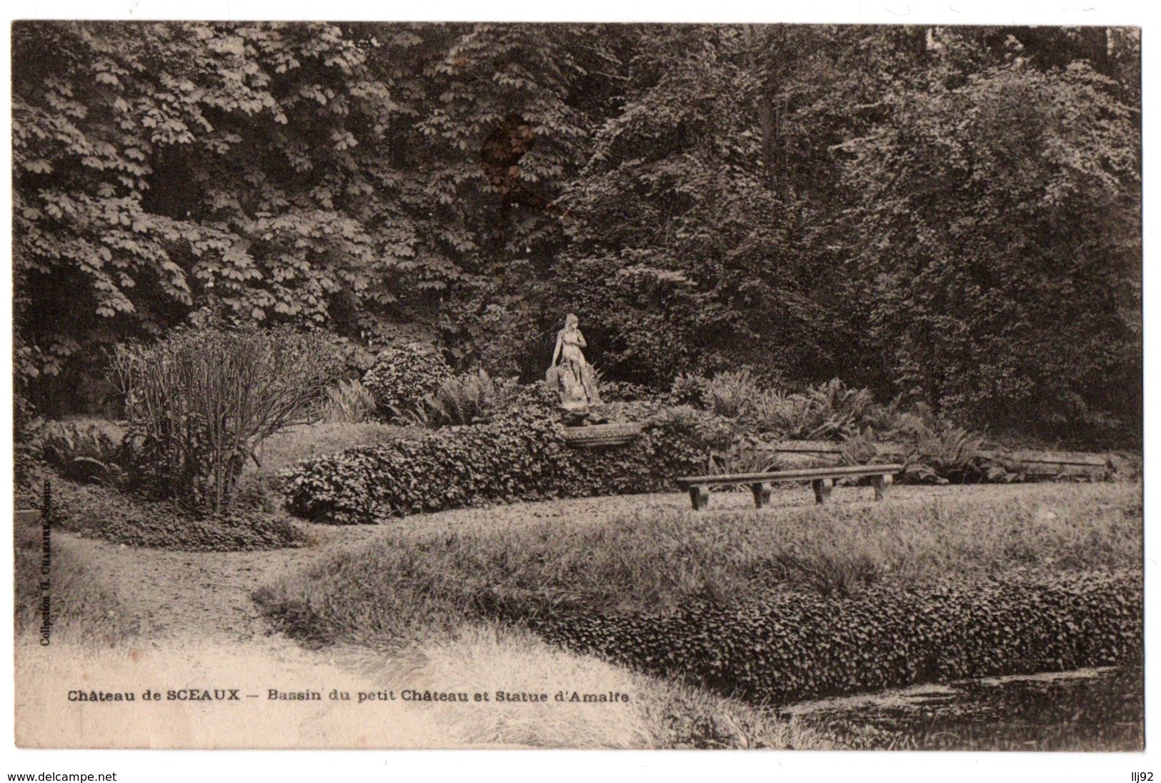 CPA 92 - Château De SCEAUX (Hauts De Seine) - Bassin Et Statue D'Amalfe - Sceaux