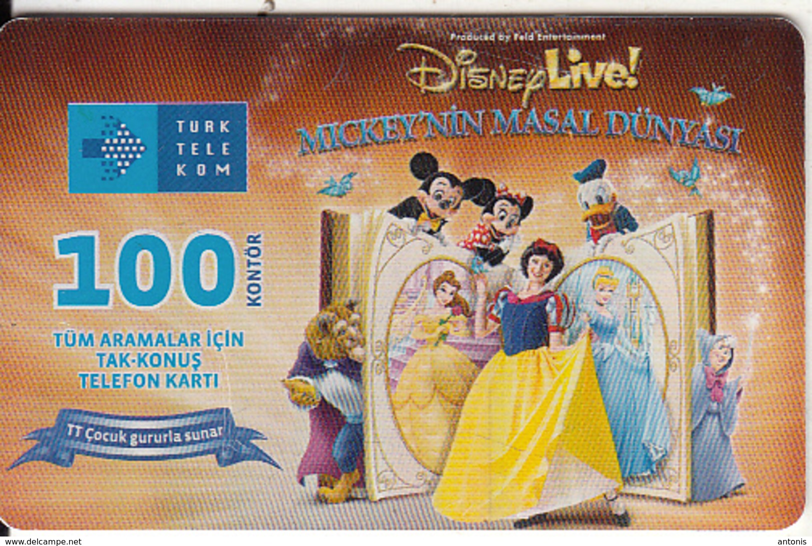 TURKEY(chip) - Disney Live, TT Cocuk, Exp.date 07/12, Used - Turquie