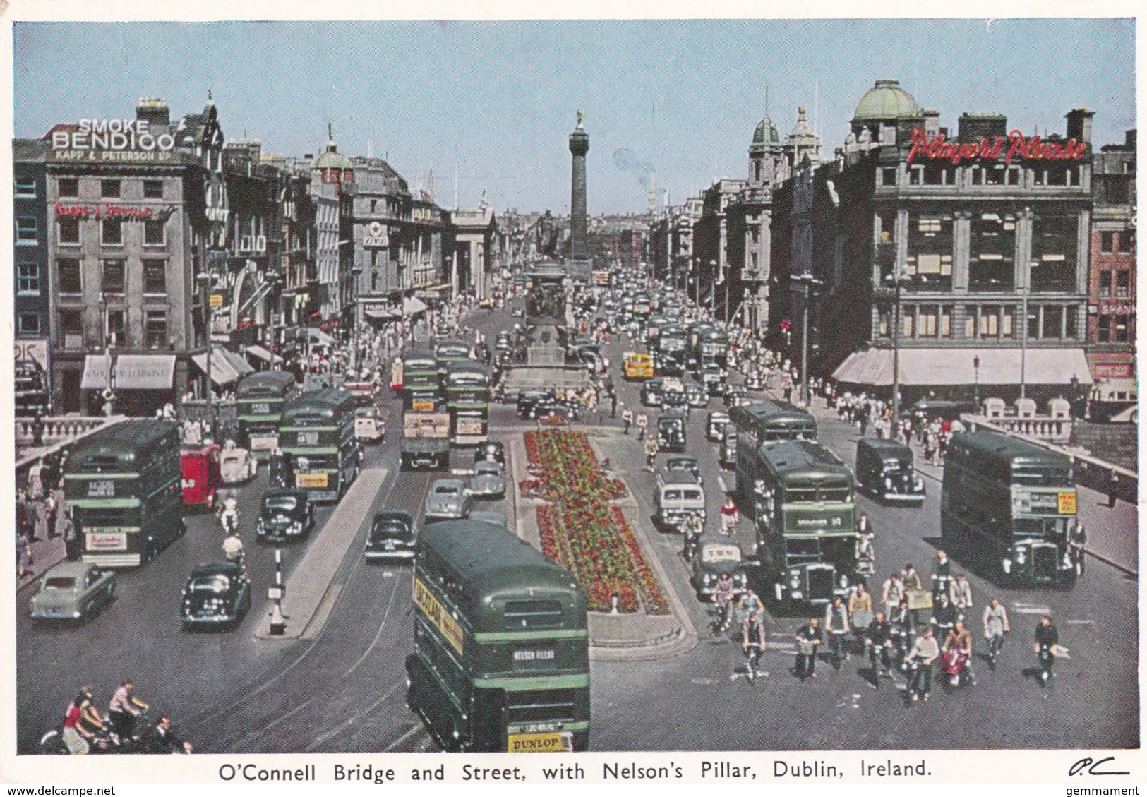 DUBLIN - O'CONNELL BRIDGE @ STREET. NELSONS PILLAR - Dublin