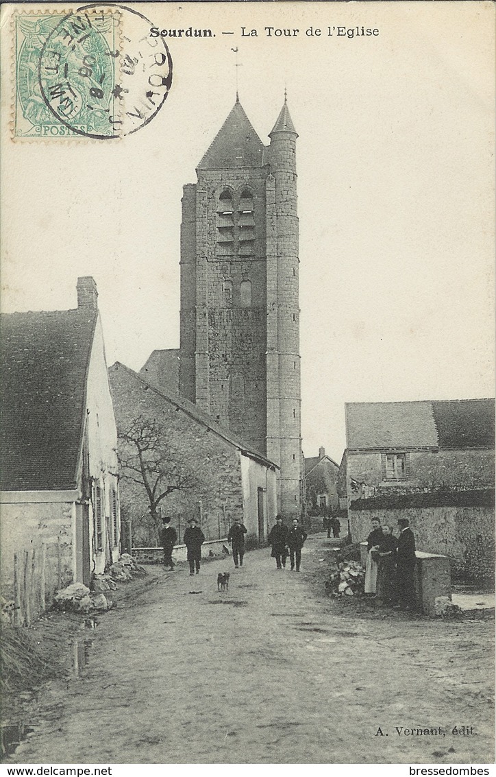 CPA Sourdun (77) - La Tour De L'Eglise - Autres & Non Classés