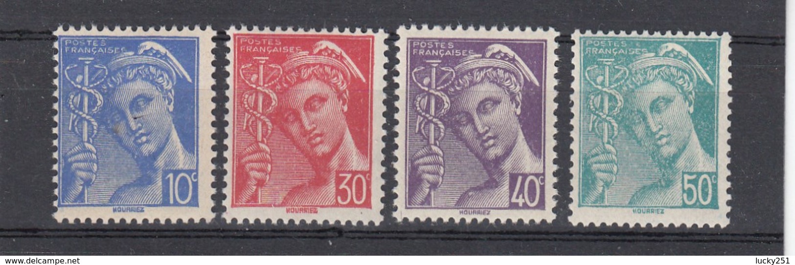 France - 1942 - N° YT 546/49** - Type Mercure - 1938-42 Mercure