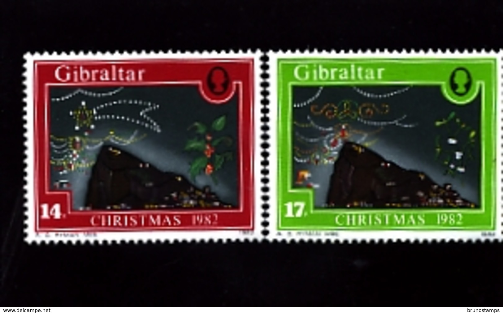 GIBRALTAR - 1982  CHRISTMAS  SET MINT NH - Gibilterra