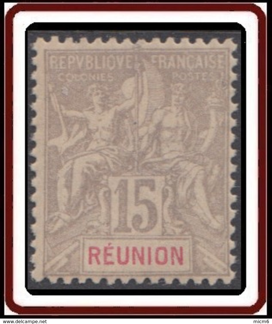 Réunion 1892-1901 - N° 48 (YT) N° 48 (AM) Neuf **. - Nuevos