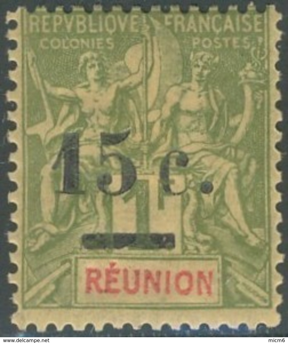 Réunion 1892-1901 - N° 55 (YT) N° 54 (AM) Neuf *. - Neufs