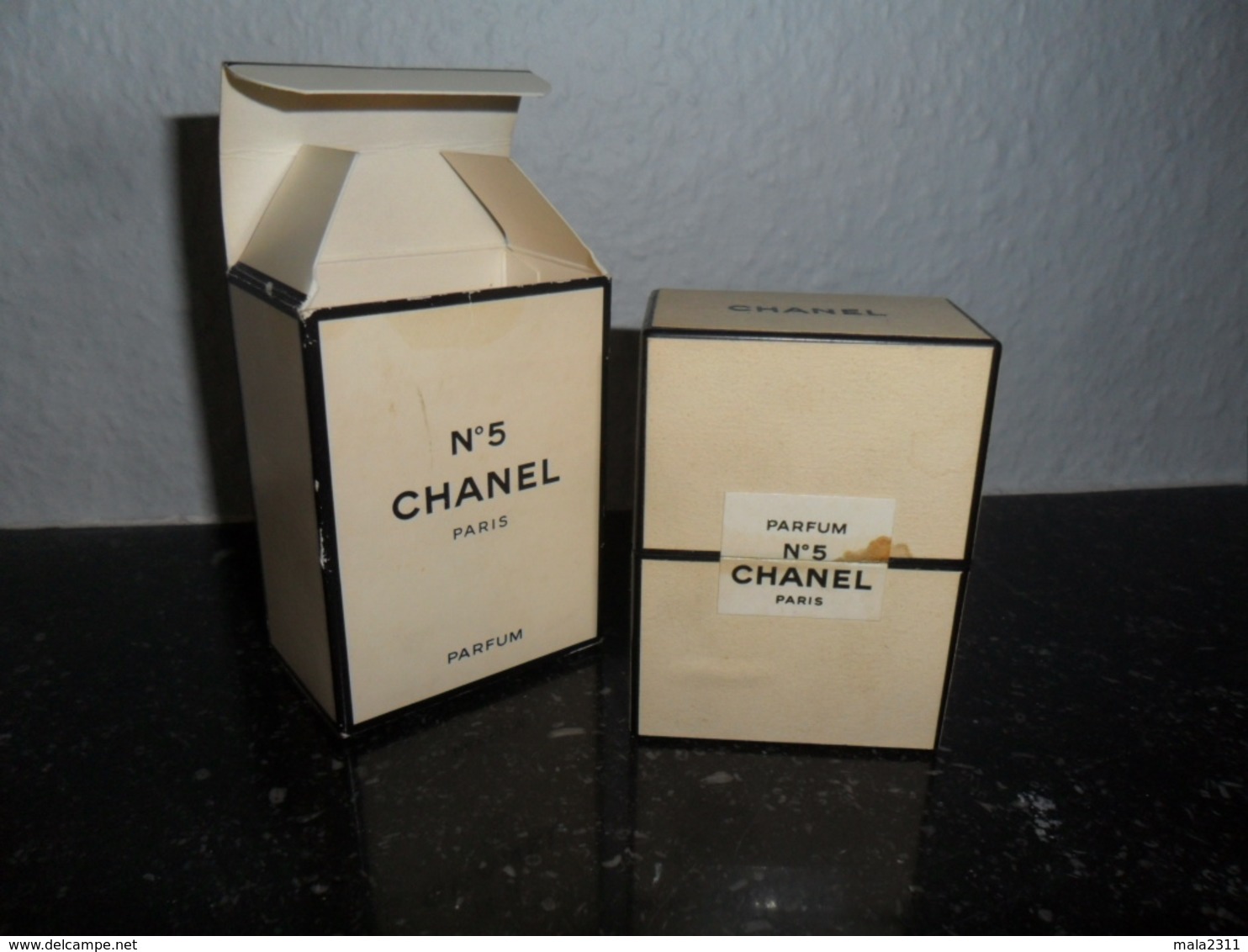 ANCIEN FLACON    CHANEL N° 5   /   PF  7 ML  /  VIDE / AVEC BT - Frascos (vacíos)