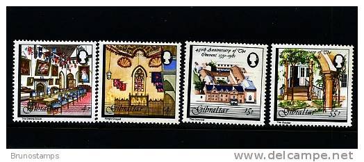 GIBRALTAR - 1981  ANNIVERSARY OF THE CONVENT  SET MINT NH - Gibilterra