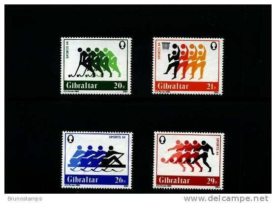 GIBRALTAR - 1984  SPORTS   SET MINT NH - Gibilterra