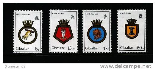 GIBRALTAR - 1982  ROYAL NAVY  SET   MINT NH - Gibilterra