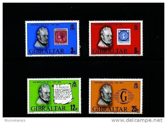 GIBRALTAR - 1979  ROWLAND HILL  SET MINT NH - Gibraltar