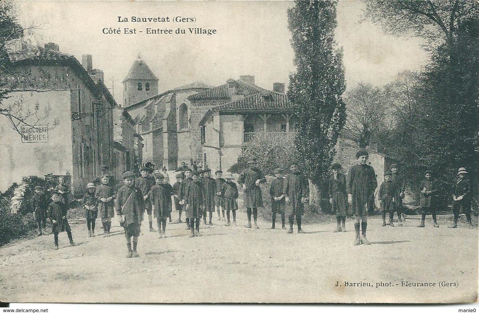 GERS - LA SAUVETAT -COTE EST  - ENTREEE DU VILLAGE -  CARTE ANIMEE - Autres & Non Classés