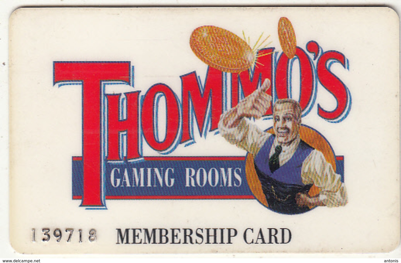 AUSTRALIA - Thommo"s Gaming Rooms, Member Card, Used - Casino Cards