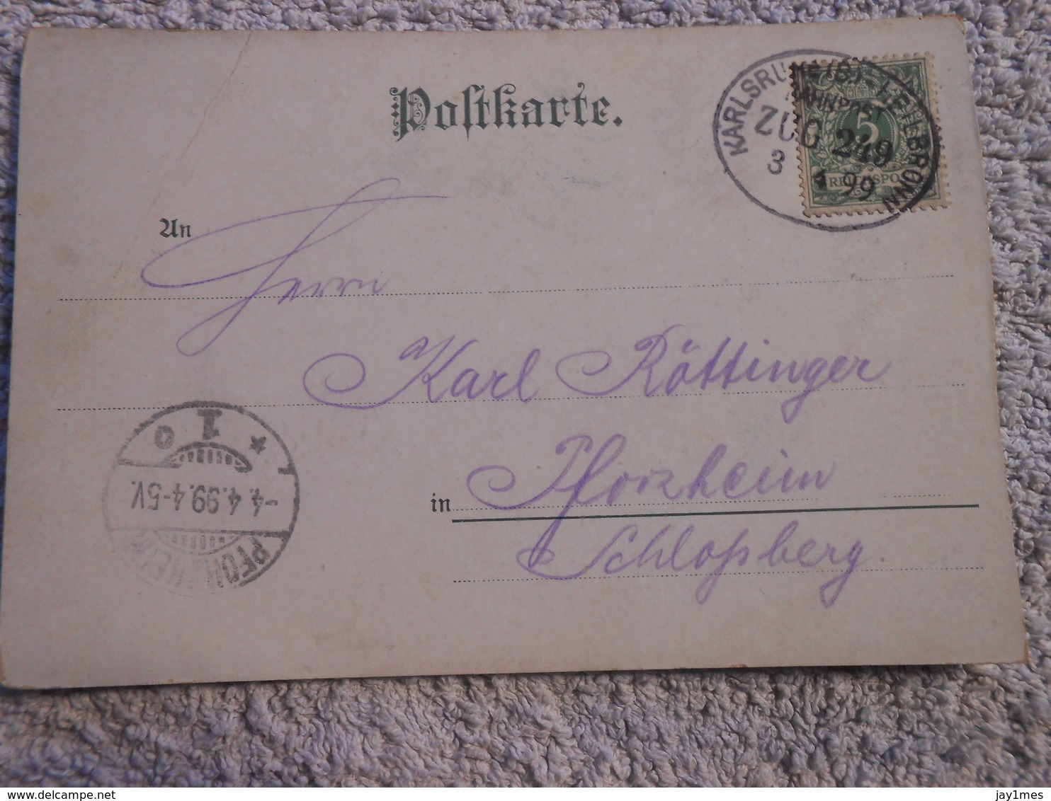 Ak Gruss Aus Kurnbach 1899 Stempel Zug - Andere & Zonder Classificatie