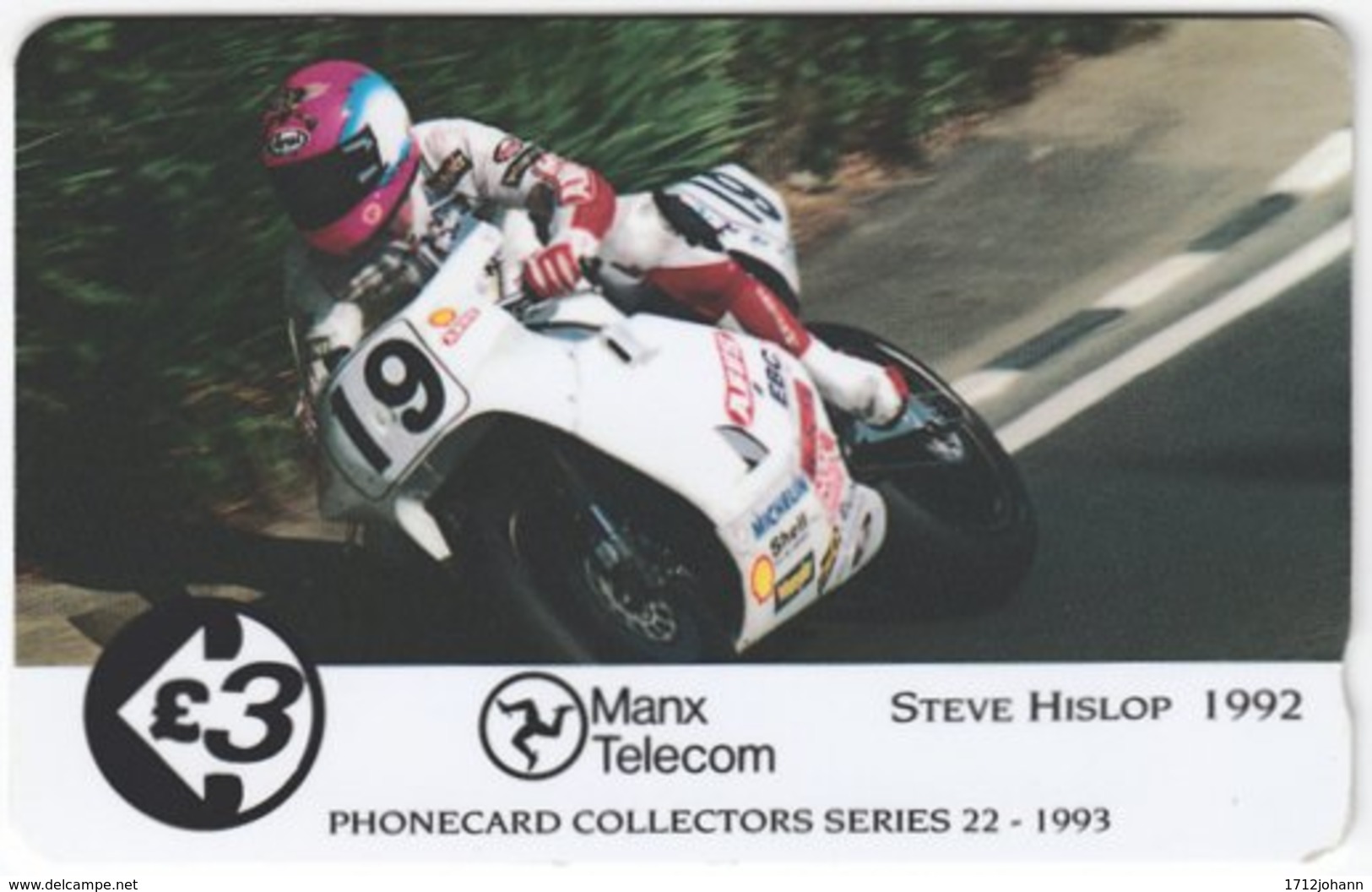 ISLE OF MAN A-031 Magnetic Telecom - Sport, Motorbike Race - 19IOMA - Used - [ 6] Isla Man