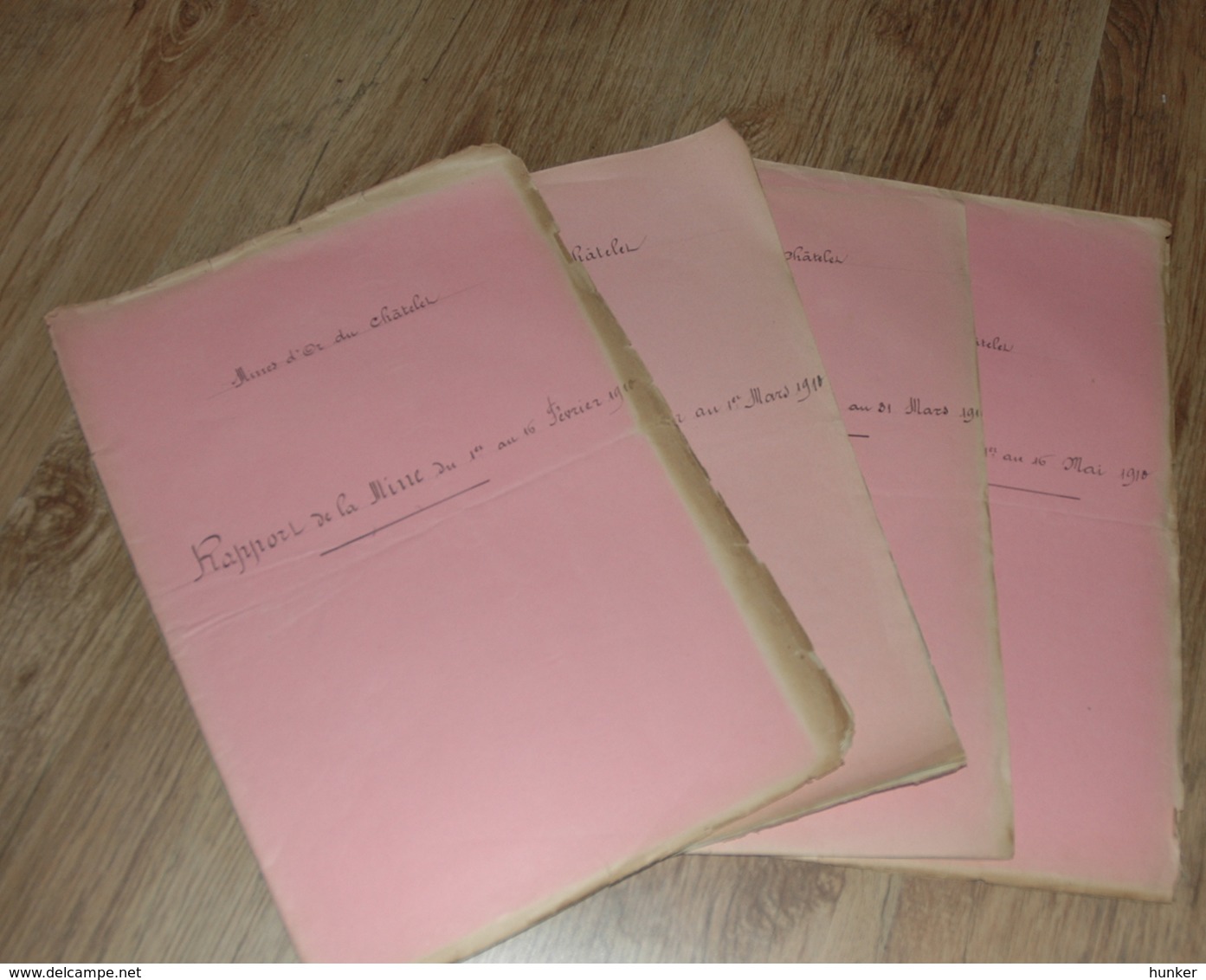 Mine MINES D'OR DU CHATELET CREUSE Lot Documents Divers Plan Rapport Courriers - Tools