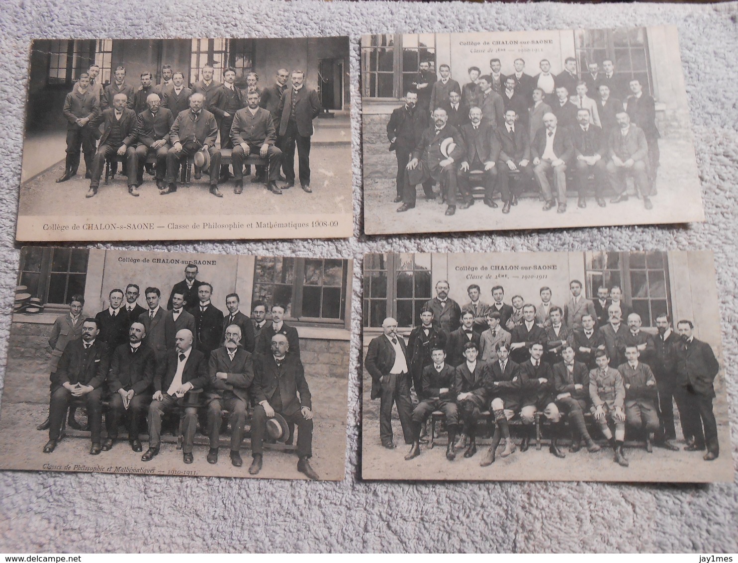 14 Cpa Chalon Sur Saone College 5 Carte 1908/ 09  8 Carte 1910/ 11 - Chalon Sur Saone