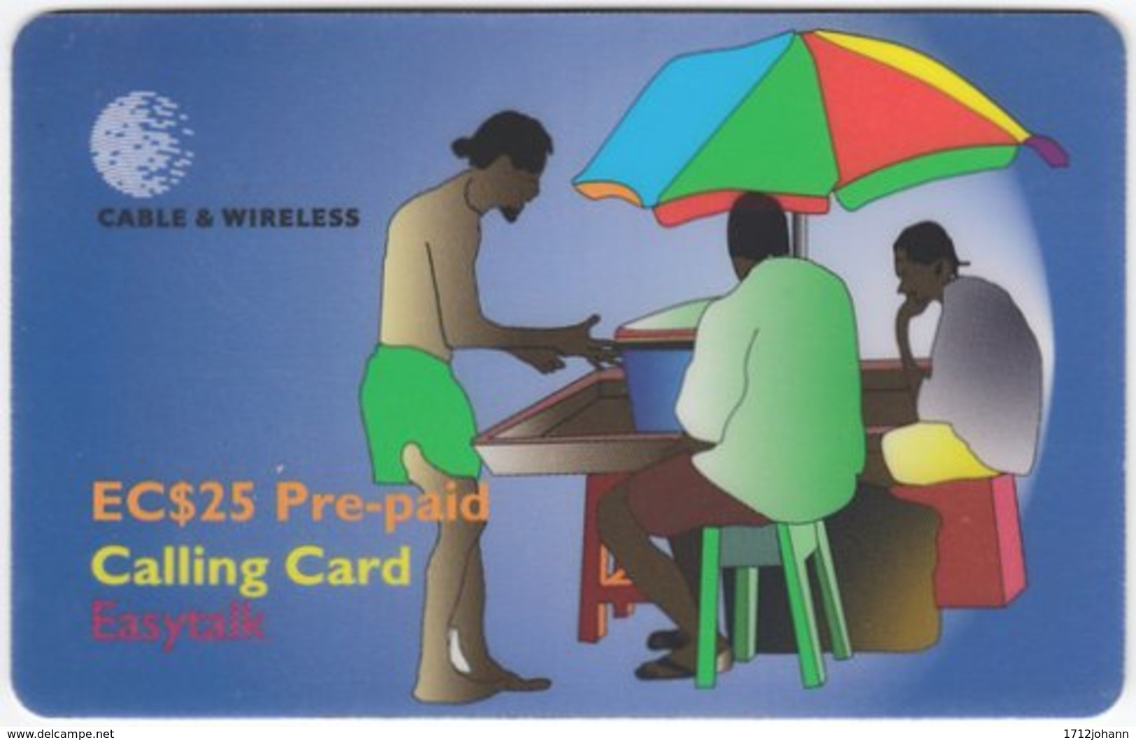 ST. VINCENT & GRENADINES A-084 Prepaid Cable & Wireless - Painting, Street Life - Used - San Vicente Y Las Granadinas