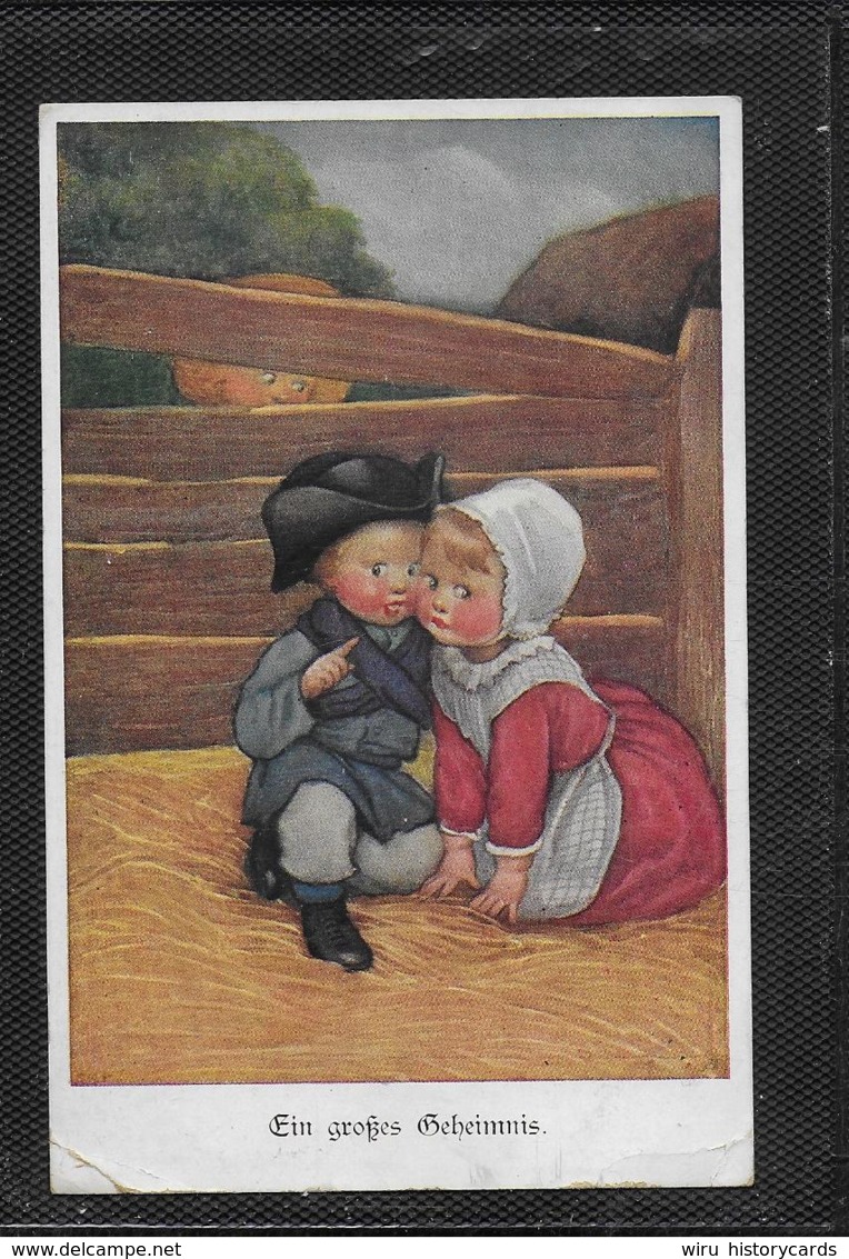 AK 0372  Ein Grosses Geheimnis - Künstlerkarte Von M. Munk Um 1916 - Humorvolle Karten
