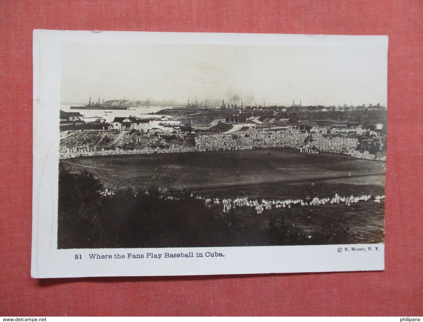 RPPC Wher The Fans Play Baseball In Cuba-- Smaller Size  3 1/2  X 5      Ref 3739 - Other & Unclassified