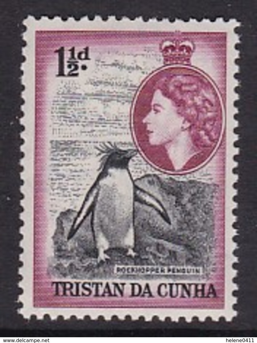 TIMBRE NEUF DE TRISTAN DA CUNHA - GORFOU SAUTEUR N° Y&T 16 - Pingouins & Manchots