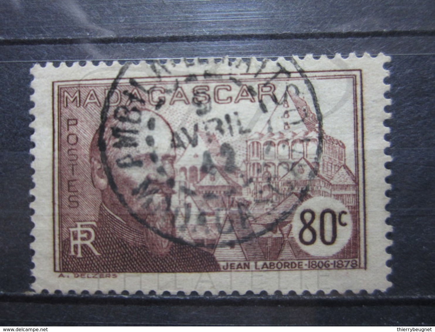 VEND BEAU TIMBRE DE MADAGASCAR N° 202 , OBLITERATION " AMBILA-LE MAITSO " !!! - Used Stamps