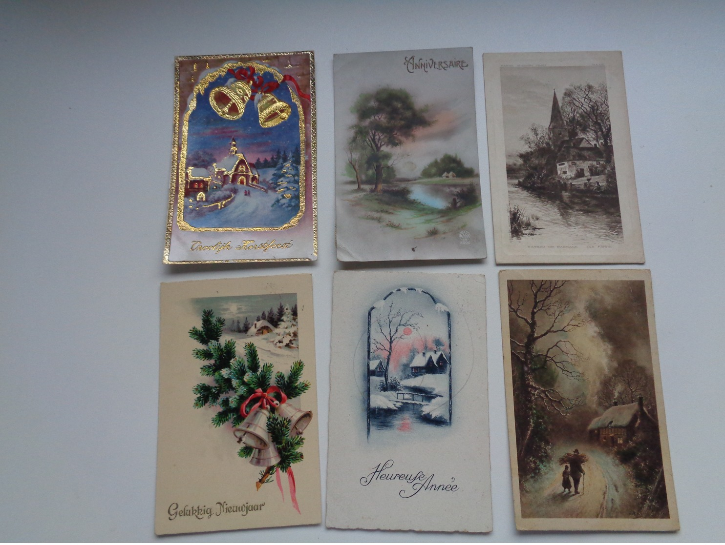 Beau lot de 60 cartes postales de fantaisie paysages paysage Mooi lot van 60 postkaarten fantasie landschappen landschap