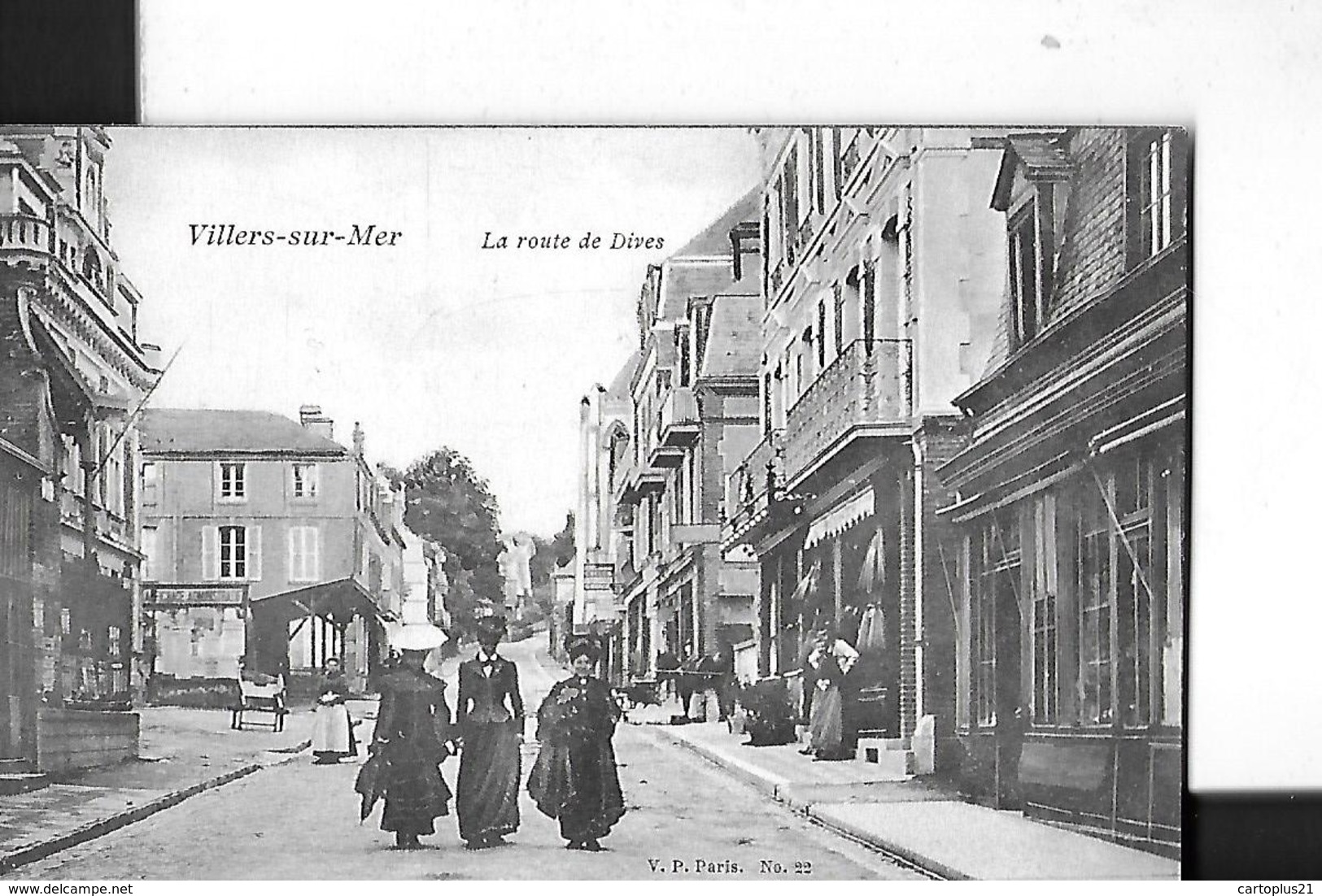 VILLERS SUR MER  LA ROUTE DE DIVES    BOUTIQUES  PERSONNAGES DEPT 14 - Villers Sur Mer