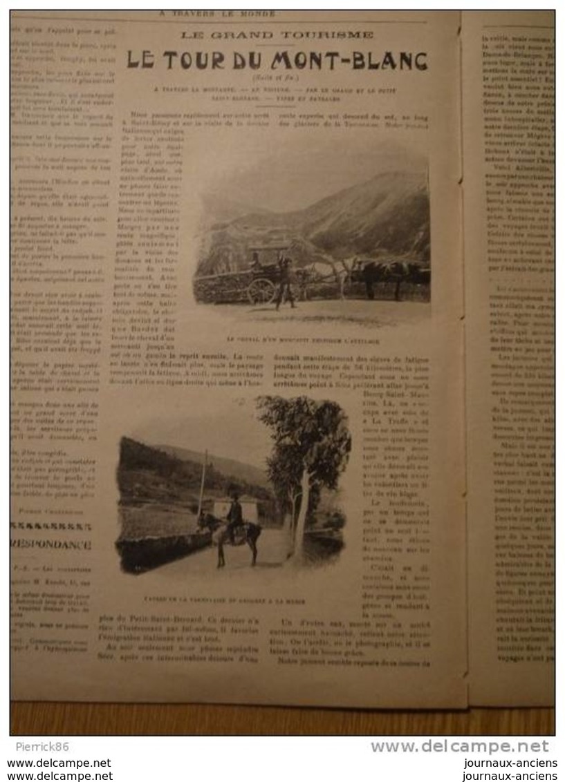 1903 DE SRINAGAR A CANGABAL / LE DAHOMEY / LE TOUR DU MONT BLANC / A TRAVERS LE MONDE