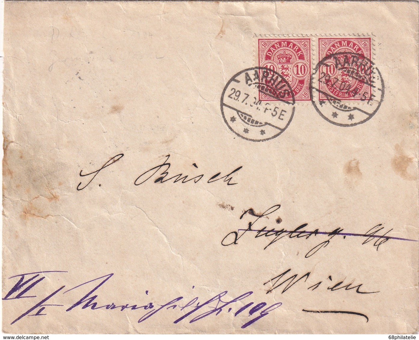 DANEMARK 1904 LETTRE DE AARHUS - Storia Postale