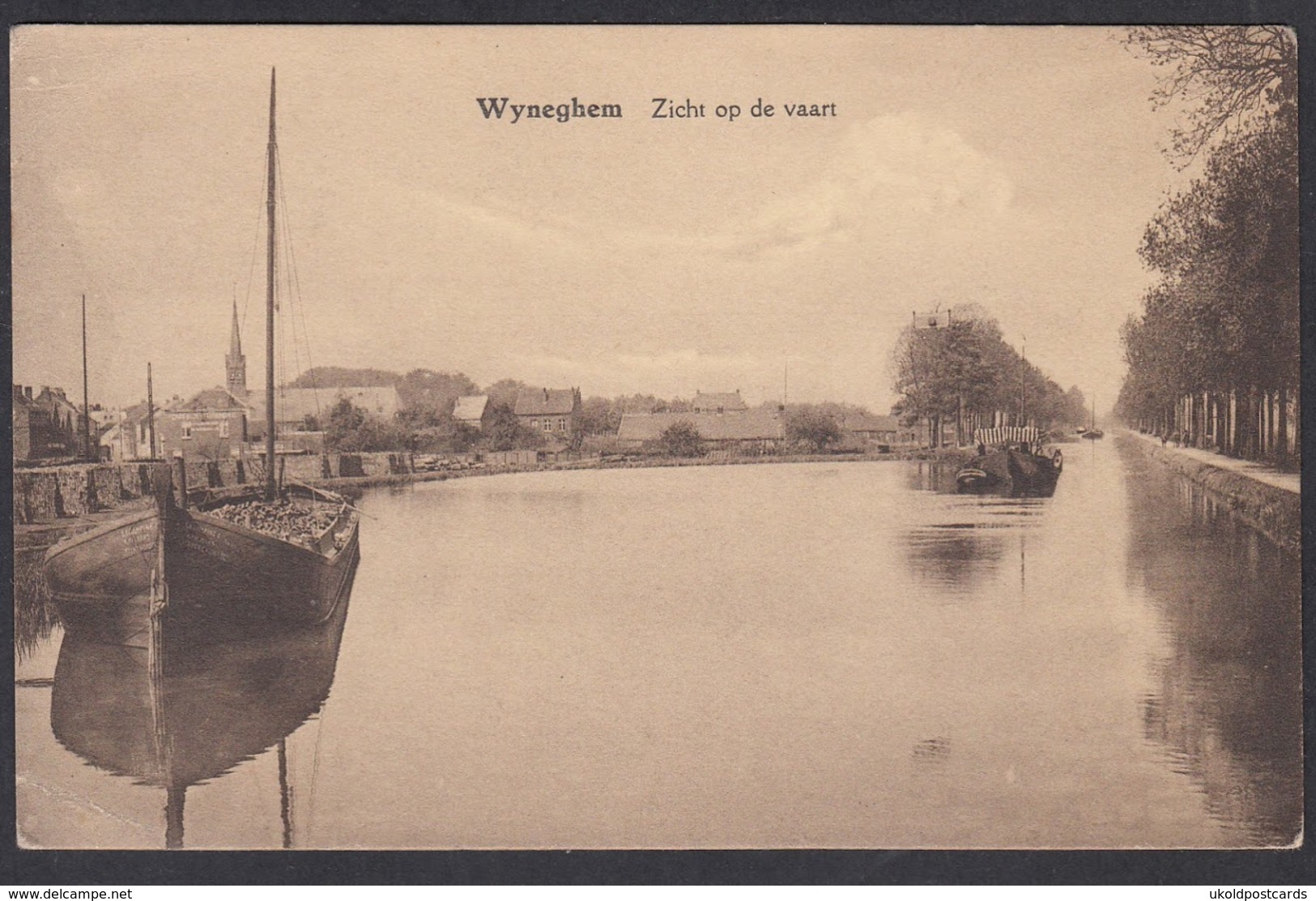 CPA -  Belgique,  WYNEGHEM, Zicht Op De Vaart - Wijnegem