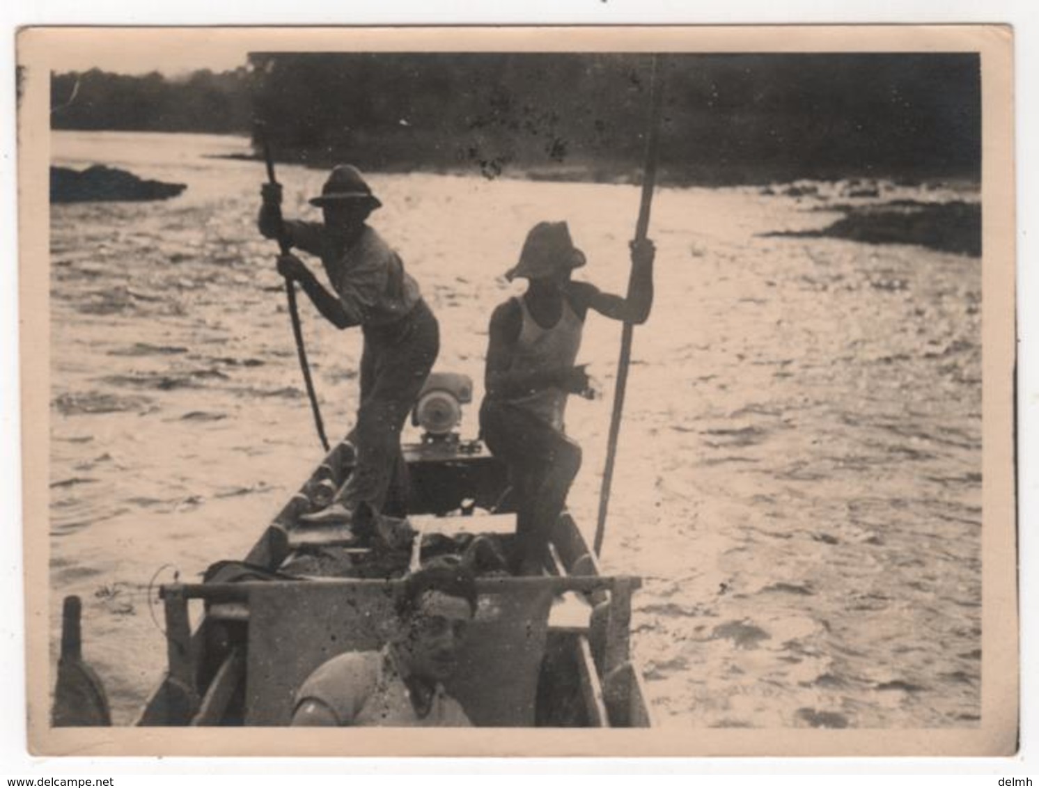 Photo Originale GUYANE En Pirogue Sur Le Maroni En Direction D'Apatou - Andere & Zonder Classificatie