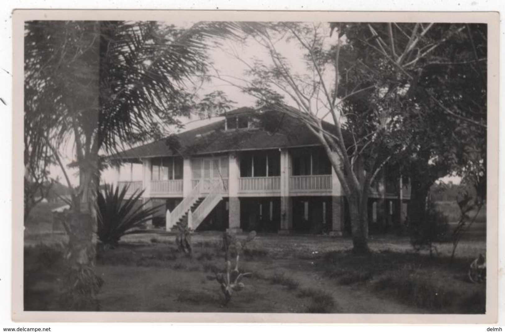 Photo Originale Années 30 GUYANE Maroni Apatou Résidence De La Forestière Bagne - Altri & Non Classificati