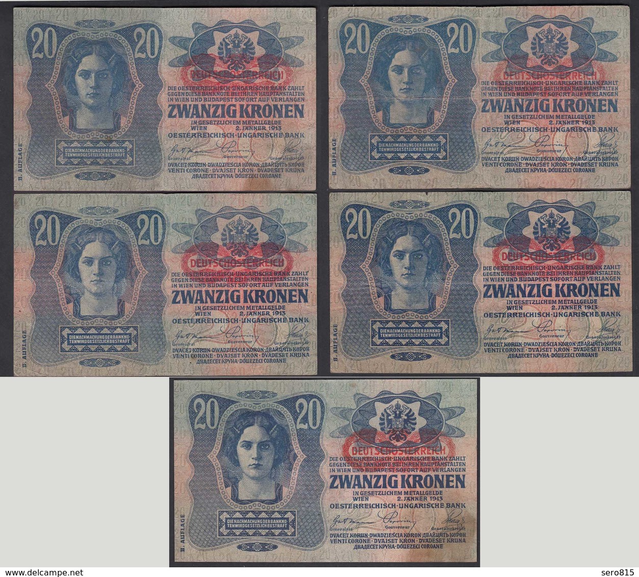 Österreich - Austria 20 Kronen 1913 Pick 53 - 2.Auflage  (25694 - Oostenrijk