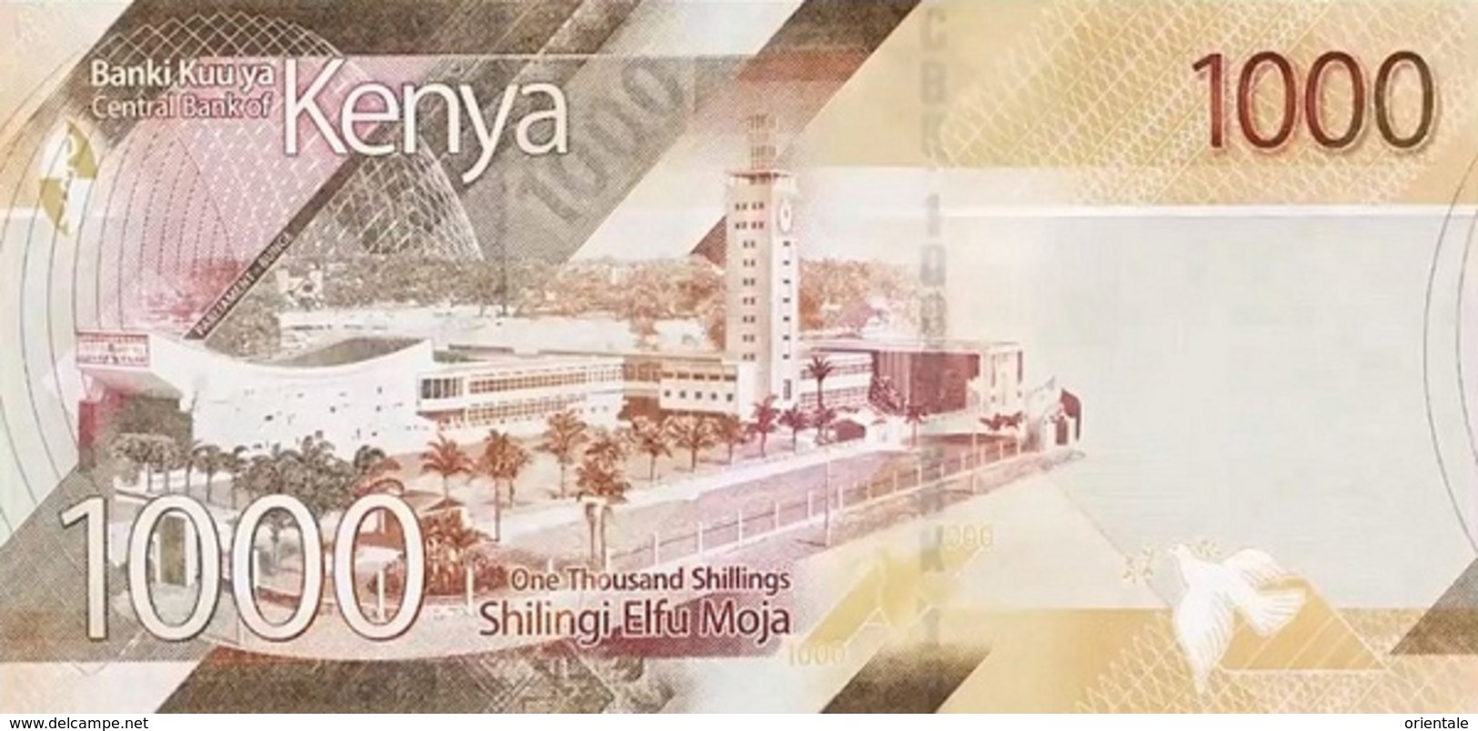 KENYA P. NEW 1000 S 2019 UNC - Kenia