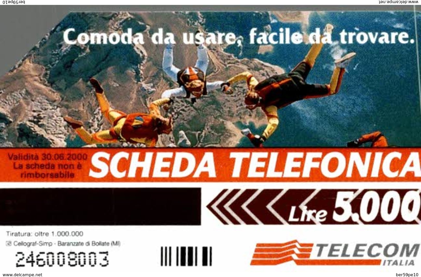 TELECOM ITALIA  LA SCHEDA TELEFONICA LIRE 5.000 - Collezioni