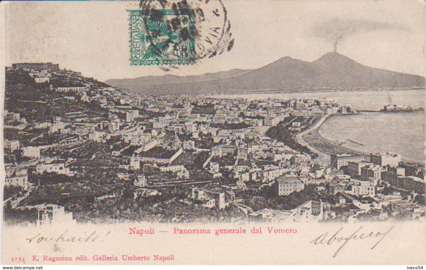 1903 Napoli   Panorama Générale Dal Vomero    (vers Camp De Servières Tunisie ) - Napoli (Naples)