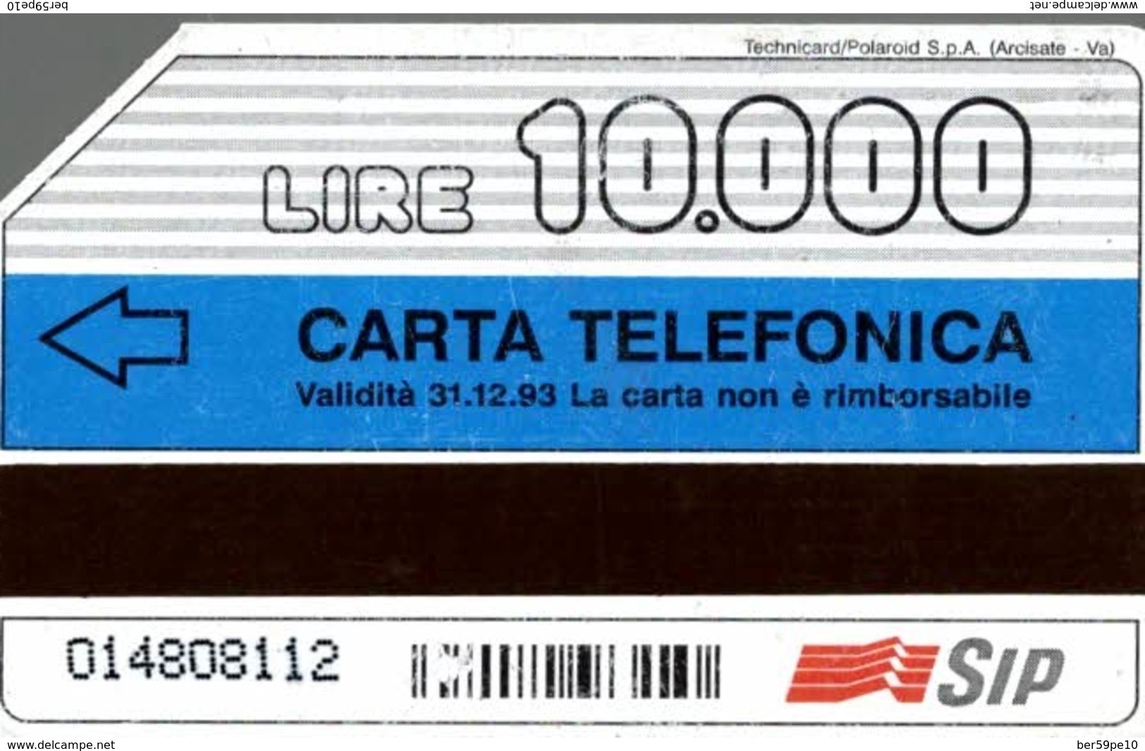 ITALIE CARTA TELEFONICA SCOPRI LA CARTA INFINITA  LIRE 10.000 - Verzamelingen