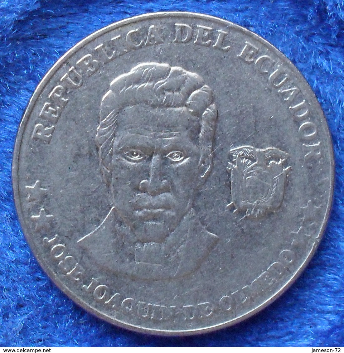 ECUADOR - 25 Centavos 2000 "Olmedo" KM# 107 Reform Coinage (2000) America Coin - Ecuador